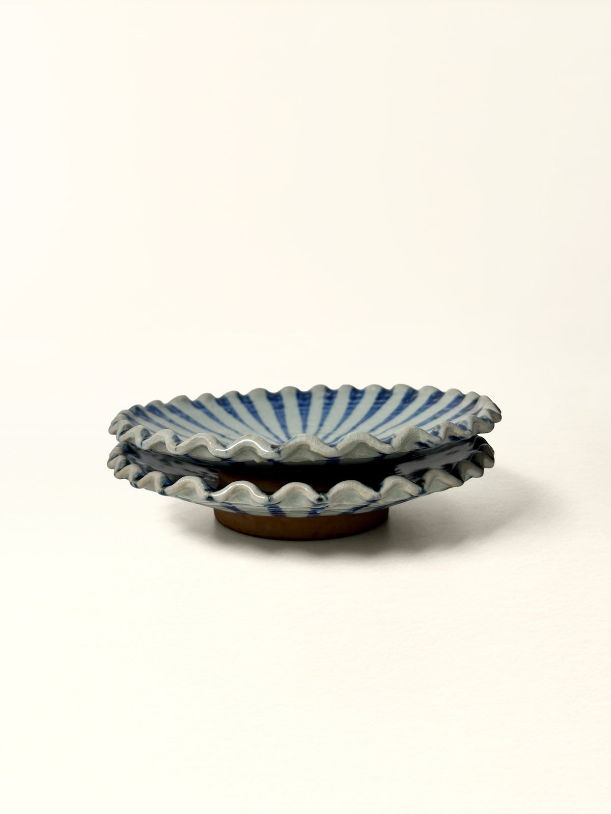 Mino Ware — Ruffled Plates