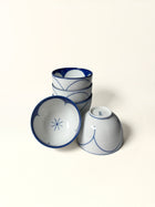 Yunomi Teacup Set — Cobalt Petal