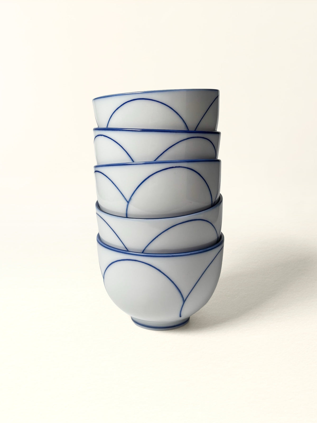 Yunomi Teacup Set — Cobalt Petal