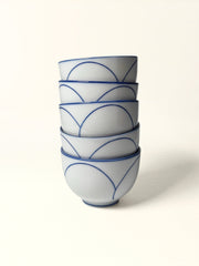 Yunomi Teacup Set — Cobalt Petal