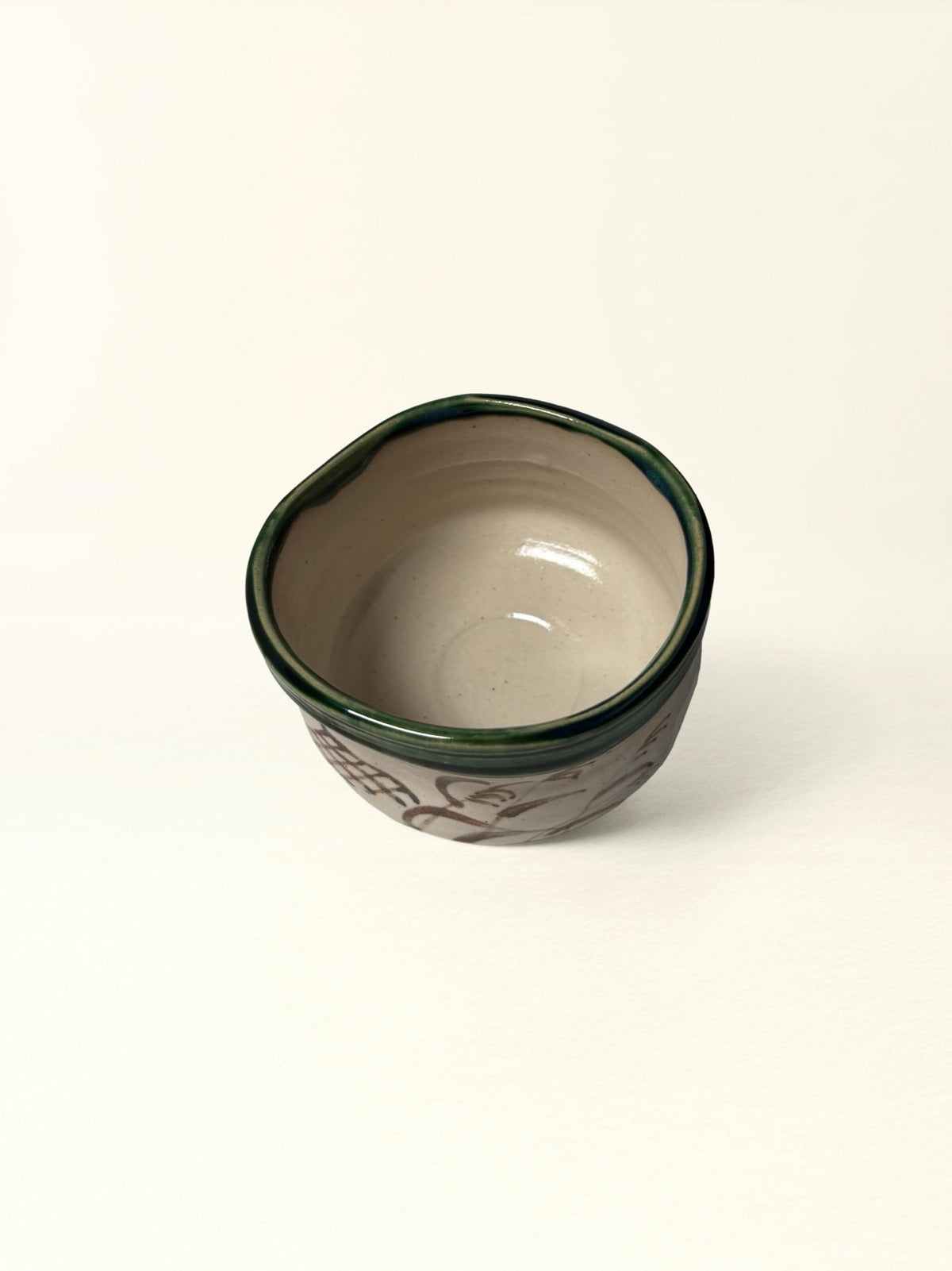 Matcha Bowl — Hand-painted Oribe - Gift Box