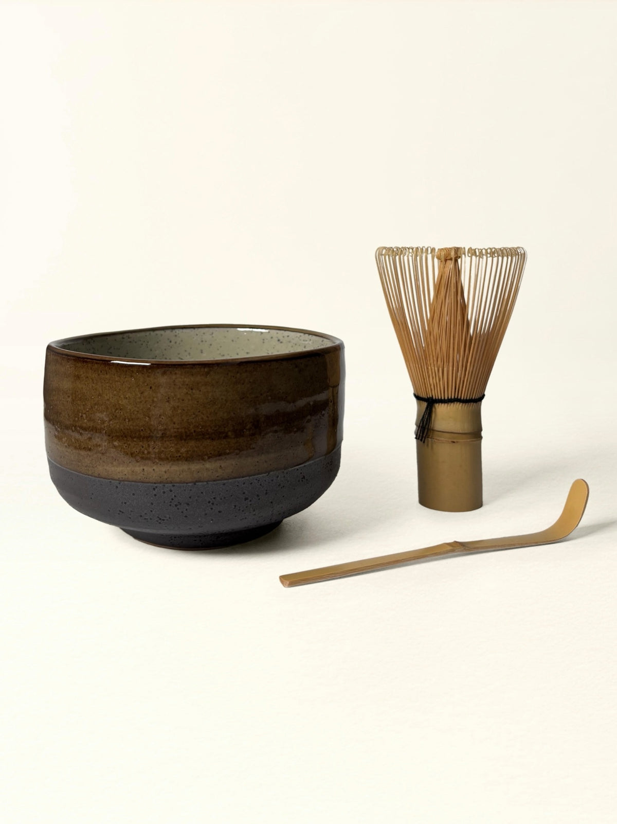 Matcha Bowl Set — Split Glaze