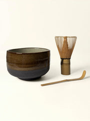 Matcha Bowl Set — Split Glaze